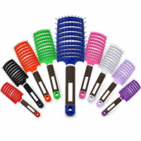 Brosse carrée professionnelle Tl à poils en nylon, antidérapante, séchage rapide, étanche, pour massage du cuir chevelu et démêlage, haute performance