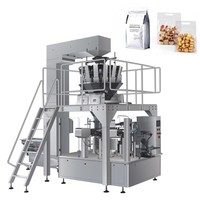 Machine d'emballage automatique rotative intelligente pour sachets préformés à fermeture éclair, avec bec verseur, pour aliments, petites graines, biscuits, granulés et grains de café