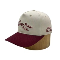 Hoge Kwaliteit Twee Tone Geborduurde Logo Heren 5 Panel Running Golfbasis Bal Cap Custom Ball Cap Vrouwen