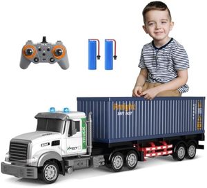 Sept 2.4G 1:12 9ch <span class=keywords><strong>RC</strong></span> điều khiển từ xa container Xe tải mô hình đồ chơi với ánh sáng âm nhạc - Product Image 1