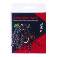 Leurre de pêche Spinnerbait en caoutchouc de 7 cm 13 g, jupe de jig, simulation de spinnerbait