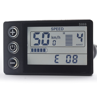 S866 bicicleta de carretera E bicicleta ordenador LCD negro blanco pantalla Digital velocidad kilometraje pantalla aleación de aluminio ciclismo electrónica