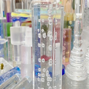 Tiges acryliques colorées en gros, tiges PMMA, tiges en plastique pour artisanat à bulles, pour décoration et présentation - Product Image 5