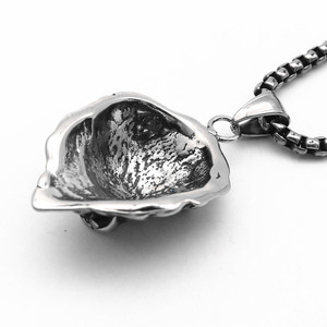 Yunnique – collier avec pendentif tête de Lion en acier inoxydable pour hommes, style Punk, bijoux en forme d'animal, Design géométrique - Product Image 3