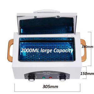 خزانة تعقيم الأظافر بدرجة حرارة عالية ، صندوق أدوات تجميل مع مصدر إضاءة ليد ، معقم CH360T مع ضبط الوقت - Product Image 1