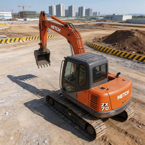 Mini excavadora usada Hitachi ZX70, en estado original, pocas horas de trabajo, rentable, con abundantes repuestos. - Product Image 2
