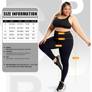 Pantalon de yoga en spandex grande taille pour femmes, leggings de sport pour la course à pied et l'obésité, pantalon sans couture à taille haute - Product Image 5