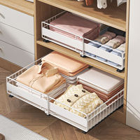 Organizador de almacenamiento extraíble para armario de vestidor, estante para especias de cocina, organizador bajo fregadero para armarios pequeños