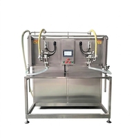 Machine de remplissage manuelle non aseptique à double tête pour jus, lait et boissons en Bag-in-Box (BIB)