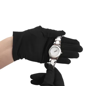 Top Quality Custom Logo Microfiber Dusting Gloves Anti-scratch Microfiber Watch Cleaning Gloves