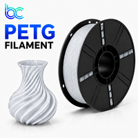 Becreative PETG Filament 1,75mm 1kg 3D-Drucker Material Geruchlos Lebensmittelsicher Hohe Schlagfestigkeit 68°C Wärmeabweichungstemperatur