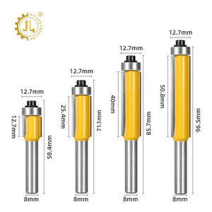 <span class=keywords><strong>Fraise</strong></span> <span class=keywords><strong>de</strong></span> toupie affleurante à tige <span class=keywords><strong>de</strong></span> 8mm avec roulement et garniture affleurante personnalisable OEM - Product Image 4