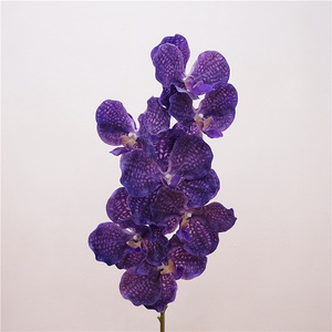 Fleur d'orchidée <span class=keywords><strong>Vanda</strong></span> artificielle au toucher réel 2024 pour la décoration de la maison, les mariages et les Noël - Imperméable et longue durée - Product Image 3
