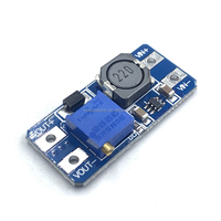Modul Daya DC-DC Adjustable Input Tegangan Lebar 2/24V ke 5/9/12/28V, Papan Booster MT3608 2A Baru