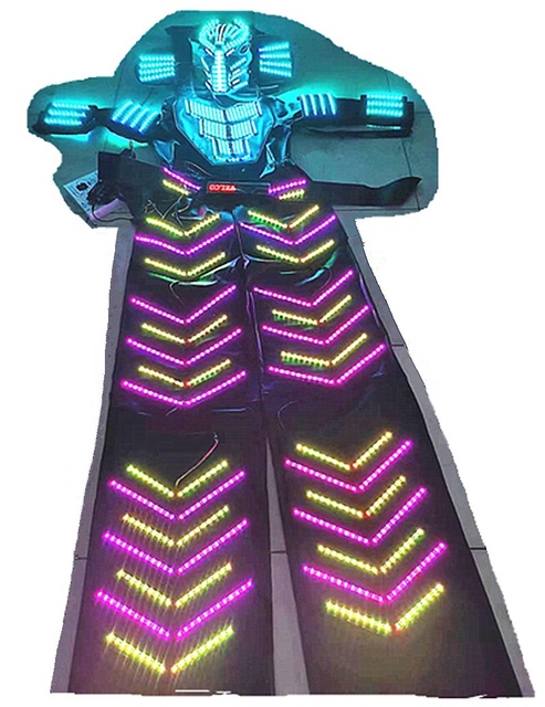 Light-emitting Diode Light-emitting Robot Role-playing Costume Ballroom Performance Light-emitting Rechargeable Performance