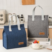Sac à lunch isotherme en polyester avec doublure en aluminium et rembourrage en coton perlé EPE, boîte à lunch plate rectangulaire, vente en gros OEM ODM