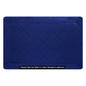 Tapis de bain ESAGONO Bleu (90x60cm) 18376 - Product Image 2