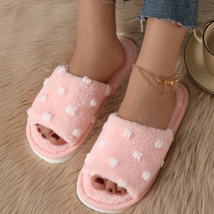 Nuevas Pantuflas de Invierno con Plataforma y Punta Cerrada, Forro de Piel Ecológico, para Exteriores y Hogar, con Abertura de Una Sola Pieza, Antideslizantes, Silenciosas y con Suela Suave - Product Image 3