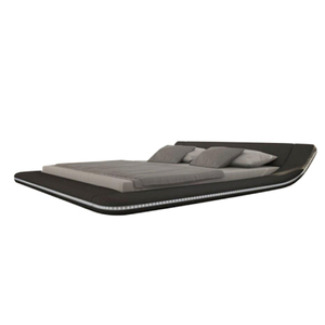 Cama ajustable de masaje, mueble de almacenamiento lujoso de cuero, tamaño King - Product Image 2