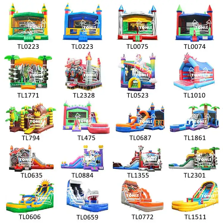 March stock commercial bounce house jumping castle inflatable water slide kids bouncy castle inflatable bouncer moonwalk jumper
