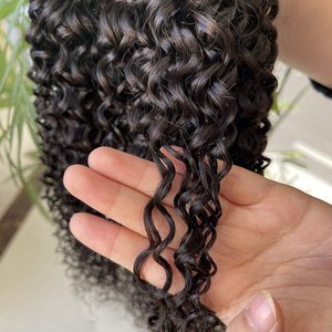 Capelli Ricci Birmani 12A con Cuticole Allineate, Prodotto con Etichetta Privata, Capelli Umani Vergini Grezzi al <span class=keywords><strong>100</strong></span>% Ricci e Ondulati - Product Image 2