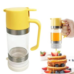 Venta caliente <span class=keywords><strong>de</strong></span> fábrica 300ml 9 OZ 12 OZ tarro <span class=keywords><strong>de</strong></span> miel dispensador <span class=keywords><strong>de</strong></span> jugo cocina bebida miel vertedor vidrio dispensador antigoteo olla - Product Image 1