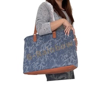 Sac fourre-tout Mahjong Weekender en toile imprimé avec logo, spacieux et surdimensionné, idéal pour ranger les tuiles et le tapis de jeu