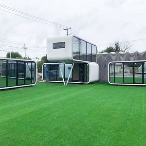 Villa panoramique multi-étages en aluminium, maison mobile B&B, structure en acier, nouveau magasin du futur, bureau habitable - Product Image 2