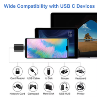 Câble adaptateur USB C mâle vers USB A YRNOVA, gaine en nylon blindée, alliage d'aluminium, pour ordinateur portable, appareil photo, ordinateur, charge rapide 5A
