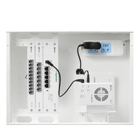 Boîtier d'information FTTH pour la maison, en acier, avec gestion POE IP, pour réseau modulaire, télévision et courant faible