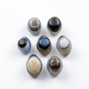 Pierres de cristal d'agate en forme de larme polies, pierres précieuses semi-précieuses naturelles - Product Image 1
