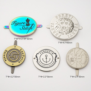 <span class=keywords><strong>Cerchio</strong></span> oro rosa targhetta nome in <span class=keywords><strong>metallo</strong></span> con spilla da balia per borse vestiti - Product Image 3