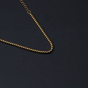 Nueva Llegada, Pulseras de Cuentas de Moda Chapadas en Oro de 18k Que No Se Deslustran, Pulsera de Acero Inoxidable, Pulseras de Cadena de Cuentas Minimalistas para Mujer - Product Image 4