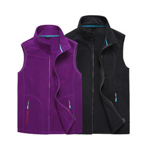 Chaqueta polar ligera personalizada para <span class=keywords><strong>mujer</strong></span>, <span class=keywords><strong>chaleco</strong></span> Softshell a prueba de viento de punto de primavera para deportes de senderismo y ropa exterior de trabajo - Product Image 3