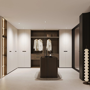 Système d'organisation de vêtements pour dressing avec étagère à chaussures, design moderne et luxueux pour <span class=keywords><strong>chambre</strong></span> principale - Product Image 3