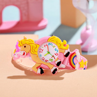 Montre en Silicone pour enfants mignon dessin animé arc-en-ciel licorne montre bricolage maternelle cadeau bijoux montre pour enfant