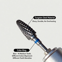 Embout de perceuse à ongles sans chauffage pour le retrait du vernis gel, embout de remplacement pour machine à ongles, usage en salon