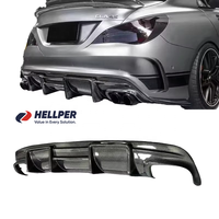 Hellper FD Style fibre de carbone lèvre arrière diffuseur arrière pare-chocs pour mercedes-benz CLA W117 C117 2013-2019 Kits de carrosserie