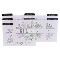 Carte de recette personnalisée 4x6 cartes de recette et coffret