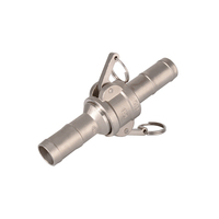 Raccord rapide flexible en acier inoxydable SS316 SS304 résistant à la corrosion, type C+E, connecteur Camlock pour gaz, huile, produits chimiques, NPT