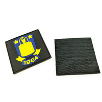 Logo kustom karet label transfer panas desainer pvc besi pada patch taktis jaket jeans topi untuk pakaian
