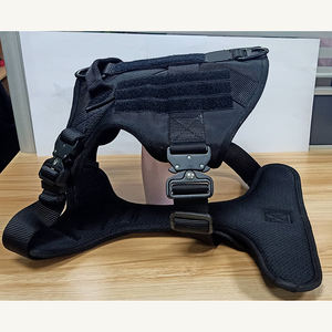 Fornitore per animali domestici imbracatura per cani in Nylon morbido e traspirante, gilet per animali da compagnia regolabile resistente per imbracatura per cani, imbracatura senza Pull <span class=keywords><strong>Dog</strong></span> con manico - Product Image 4