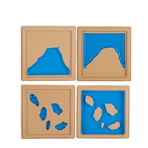 Material Montessori para niños, tablero <span class=keywords><strong>de</strong></span> molde <span class=keywords><strong>de</strong></span> tierra y agua <span class=keywords><strong>de</strong></span> Ciencia <span class=keywords><strong>de</strong></span> madera para niños, material didáctico educativo, juguetes <span class=keywords><strong>de</strong></span> aprendizaje para niños y niñas - Product Image 5