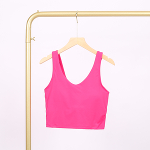 Ensemble de sport pour femme, léger, respirant, à séchage rapide, motif uni, avec soutien-gorge et leggings, grande taille, avec logo frontal - Product Image 3
