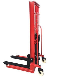 2トン1.6m油圧ハンドフォークリフト手動パレットスタッカーナイロンホイール付き中国サプライヤー - Product Image 5
