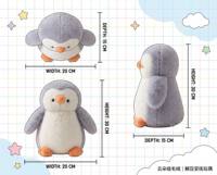 Peluche interactive intelligente IA en forme de pingouin, ultra-douce et apaisante, robot éducatif racontant des histoires pour enfants OEM/ODM
