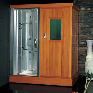 Ruang Sauna uap rumah tangga, kombinasi Shower Sauna pribadi