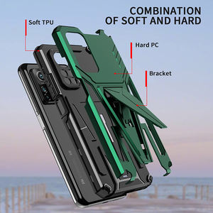 Coque de téléphone Xiaomi coupe-choc, étui de luxe en TPU souple avec support pour mobile, PC dur, 10Pro/10T/10T <span class=keywords><strong>Pro</strong></span> - Product Image 3