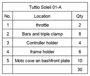Kit di Viti e Bulloni in Titanio per Tuttio Soleil 01 TC4/GR5, Viti Modificate per E-bike con Finitura Blu Bruciato - Product Image 6