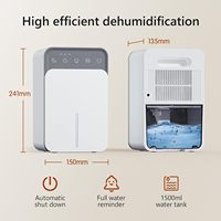 Meilleur vendeur 2025, déshumidificateur intelligent, mini déshumidificateur d'air domestique, déshumidificateur portable, petit déshumidificateur